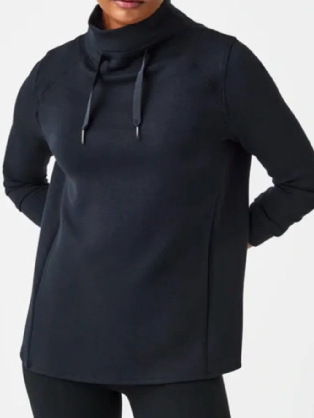 Women - 1X -SPANX AirEssentials Got Ya Covered Funnel Neck Pullover in Navy Blue